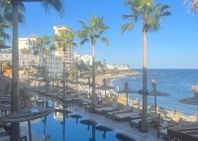 Magisk utsikt över hav och pool, Riviera del sol, Marbella 