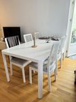 Ikea Tingby dining table + 6 unit ikea ekedalen chair