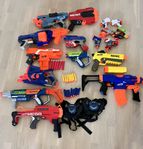 Nerf guns och tillbehör