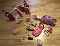 Barbie Prinsess Slott med massa av tillbehör 