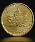 1 oz Kanadensisk Maple Leaf Guldmynt 31,1g 24k Guld 99,999%