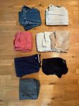 4st shorts, 1st chinos, 1st jeans, 2st tröjor, 1st badbyxor