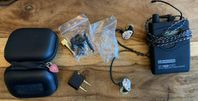 In ears, Fender hörlurar och LD systems bodypack