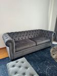 Chesterfield soffa 