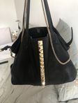 Valentino Garavani grained stud tote 