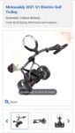 Golfvagn Eldriven Motocaddy S1