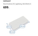 Ikea Skönast madrass till spjälsäng