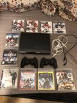 Ps3 500 gb med 2 kontroller, spel 