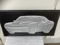 3D Metallkonst DODGE Challenger