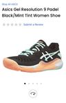 padelskor NYA Asics strl 40 (US 8,5)