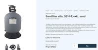 Sandfilter från Hayward S210 ny/oanvänd