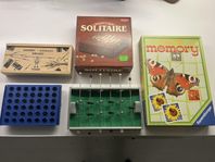 Sällskapsspel - Memory, Solitaire & mini-fotbollsspel