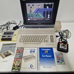 C64 Commodore 64 retrodator Tac-2 joystick spel bandspelare 