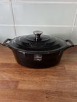 La Cuisine Stekgryta 28 cm 5.0L Svart