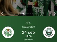 biljetter Rögle - Frölunda 24/9  2 platser 