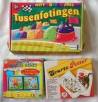 Tre spel, Tusenfotingen, resespel-tre i rad & Svarte Petter