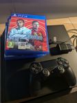 Playstation 4 (PS4) - 1TB - med FEM Spel