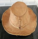 läder cowboyhatt