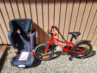 Britax Römer Kidfix XP-SICT + barncykel 