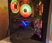 Gaming dator rtx 2060 med 72hz skärm +3x CoolerMaster fläk