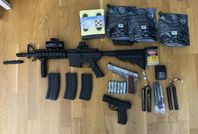 Airsoft Paket: M4A1, Colt, komplett med tillbehör