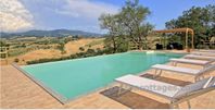 Toscana Italien Cinigiano villa 10+ bäddar pool gångavst b