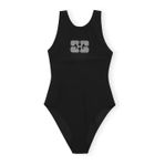 GANNI Crystal Butterfly Sporty Swimsuit  - ny med tags