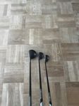 Taylormade SLDR Driver, 3-wood och 2-Hybrid