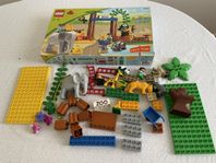 LEGO DUPLO Bondgård, Zoo, hink med klossar mm