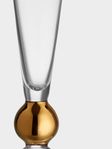 Nobel champagneglas 18cl Gunnar Cyrén Orrefors Guld Kristal