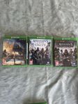 3 Assassins Creed spel Xbox One 