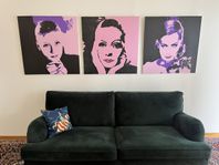 retro Popart stil. original Greta Garbo