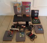 Nintendo 8-bitars - nes med spel 