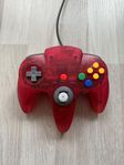 Nintendo 64 Watermelon Handkontroll (Röd) SÄLLSYNT