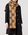 Tidlös GUCCI WOOL JACQUARD SCARF