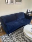 Soffa - Madison 3-sits classic velvet dark blue