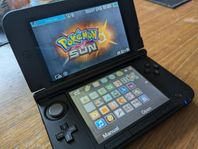 Nintendo 3DS XL + SD minneskort med (11 Spel) 32GB i nyskick