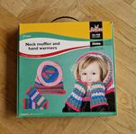 Panduro Neck muffler hand warmers med garn o instruktioner