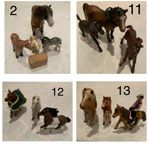 Schleich (hästar, ryttare, stall, djur, bil)