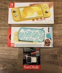 Nintendo Switch Lite 256gb och Animal crossing case