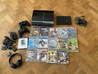 PS3 & PS2 med spel och alla tillbehör 