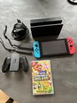 Nintendo switch +  Super Mario bros spel