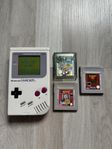 Nintendo GameBoy Original DMG-01 + 3 Spel - FINT SKICK!