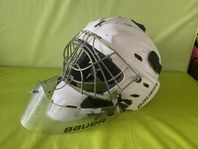 Carbon Bauer C2 målvaktsmask och Bauer lexan