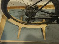 wooden parking rack