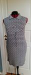 Crocheted dress, greyblue, size M