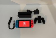 nintendo switch med alla tillbehör 