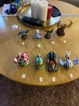 Skylanders gubbar å tillbehör 