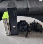 XBOX 360 Slim / 20 Spel / Wireless handkontroll / Evt. Byte