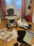 Tutek 2in1 barnvagn med flera tillbehör